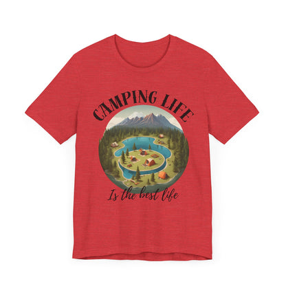Camping Life Caravan Shirt, Sunset Mountain Camping Shirts, Summer Vacation Camping Gifts, Camp Lover Friends Matching Tee, Camping Tshirt