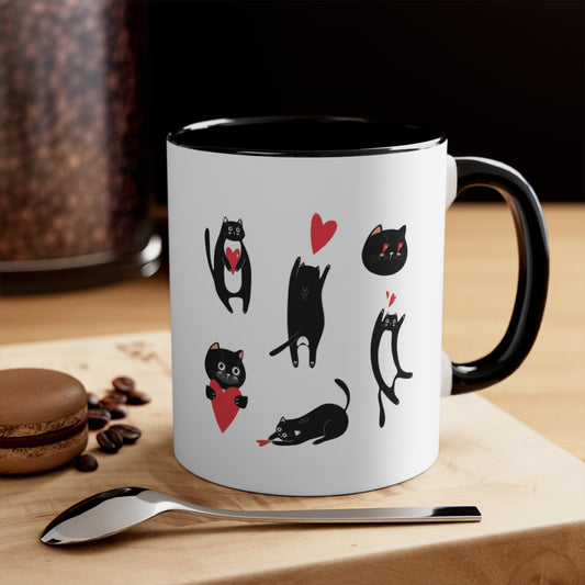 “Cat Love” Accent Coffee Mug