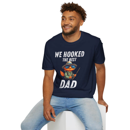 “WE HOOKED THE BEST DAD” Softstyle T-Shirt