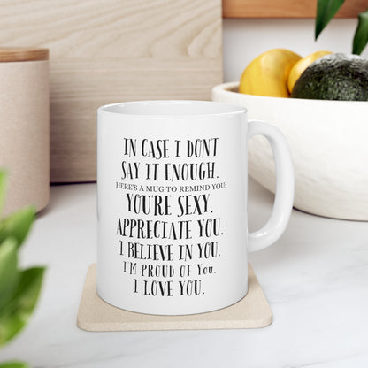 “I Love You” Ceramic Mug