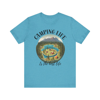 Camping Life Caravan Shirt, Sunset Mountain Camping Shirts, Summer Vacation Camping Gifts, Camp Lover Friends Matching Tee, Camping Tshirt