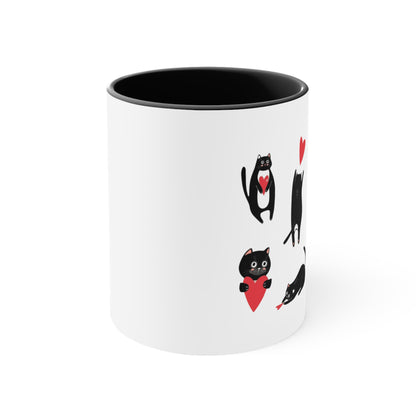 “Cat Love” Accent Coffee Mug