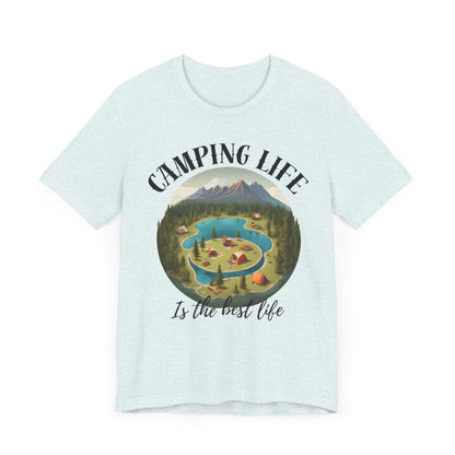 Camping Life Caravan Shirt, Sunset Mountain Camping Shirts, Summer Vacation Camping Gifts, Camp Lover Friends Matching Tee, Camping Tshirt