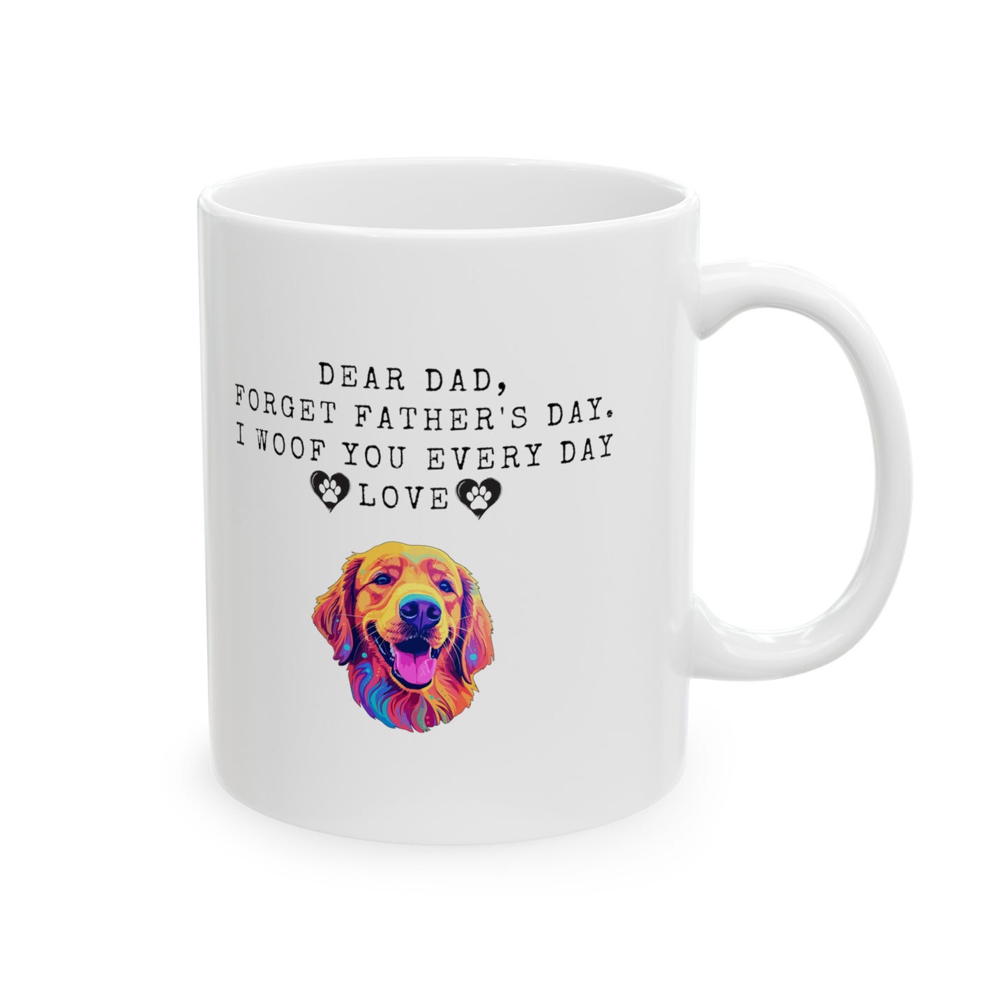 Dear Dad, Love Ceramic Mug