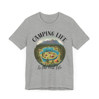 Camping Life Caravan Shirt, Sunset Mountain Camping Shirts, Summer Vacation Camping Gifts, Camp Lover Friends Matching Tee, Camping Tshirt