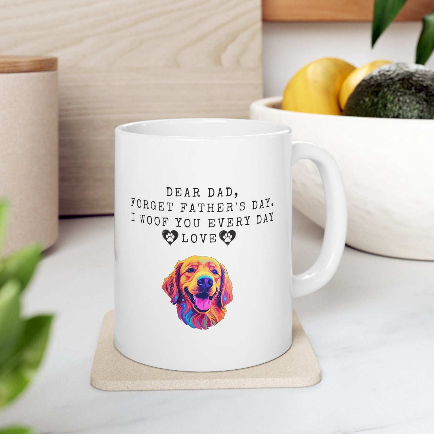 Dear Dad, Love Ceramic Mug