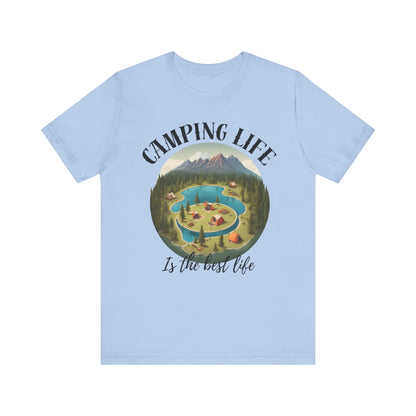 Camping Life Caravan Shirt, Sunset Mountain Camping Shirts, Summer Vacation Camping Gifts, Camp Lover Friends Matching Tee, Camping Tshirt