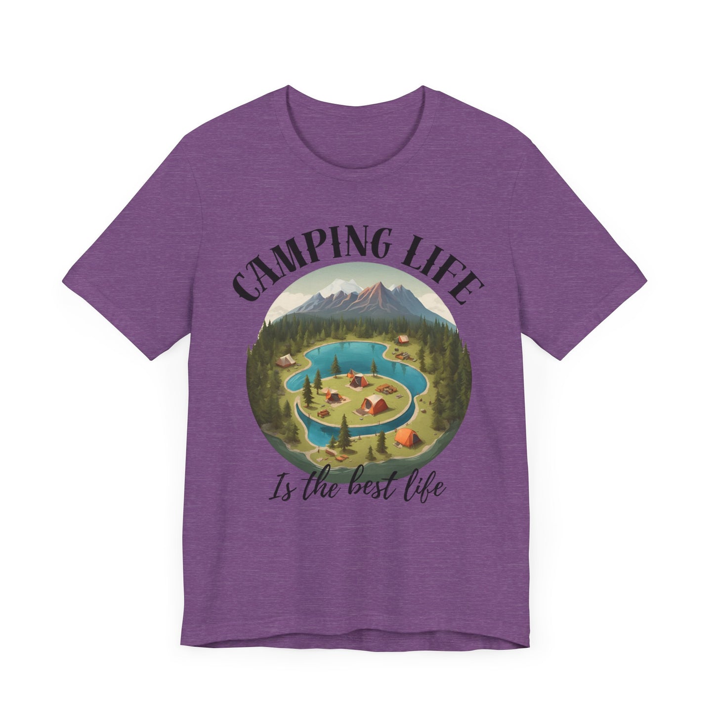 Camping Life Caravan Shirt, Sunset Mountain Camping Shirts, Summer Vacation Camping Gifts, Camp Lover Friends Matching Tee, Camping Tshirt