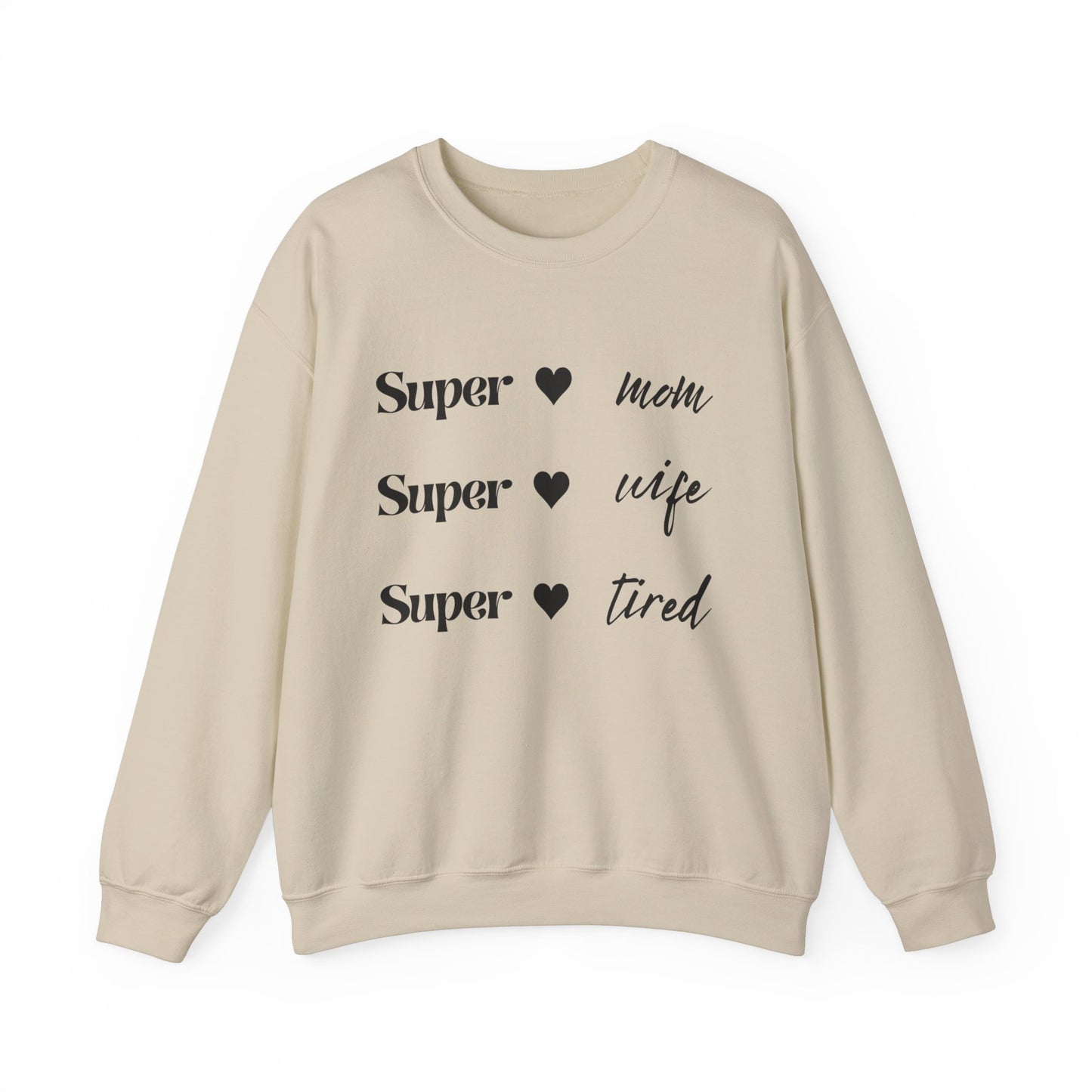 “SUPER MOM” Crewneck Sweatshirt
