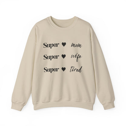 “SUPER MOM” Crewneck Sweatshirt