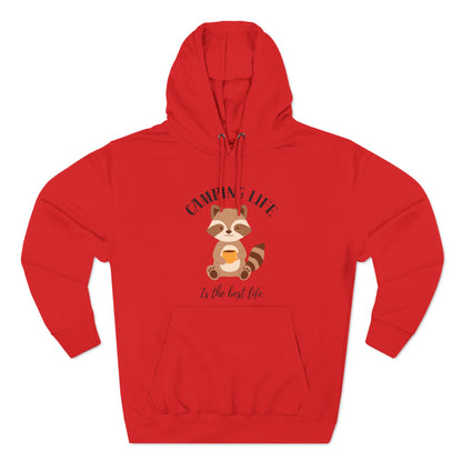 Three-Panel Fleece Hoodie Camping Life Caravan hoodie, Sunset Mountain Camping Shirts, Summer Vacation Camping Gifts, Camp Lover Friends Matching hoodie, Camping hoodie