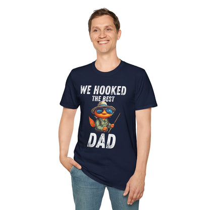 “WE HOOKED THE BEST DAD” Softstyle T-Shirt