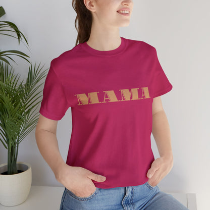 “Mama” Pink Jersey Short Sleeve Tee