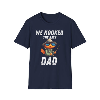 “WE HOOKED THE BEST DAD” Softstyle T-Shirt