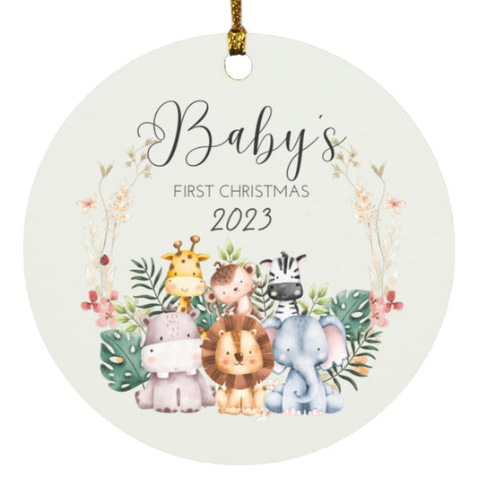 Baby’s First Christmas Circle Ornament