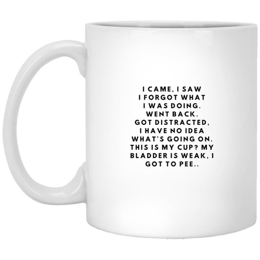 I Came, I Saw, I Forgot What I Was Doing: Funny Coffee Mug
