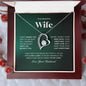 To My Beautiful Wife/ Forever Love Necklace EmrDD