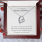 “To My Amazing Bonus Mother”  Forever Love Necklace