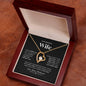 To My Beautiful Wife/ Forever Love Necklace BWDD