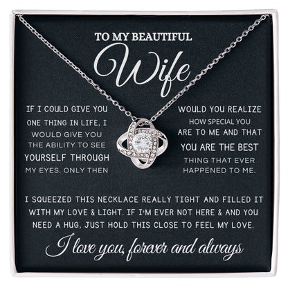To My Beautiful Wife Necklace