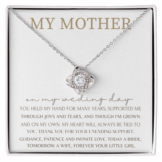 “My Mother” Love Knot Necklace