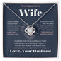 Forever Tied: A Necklace Love Knot for Wife