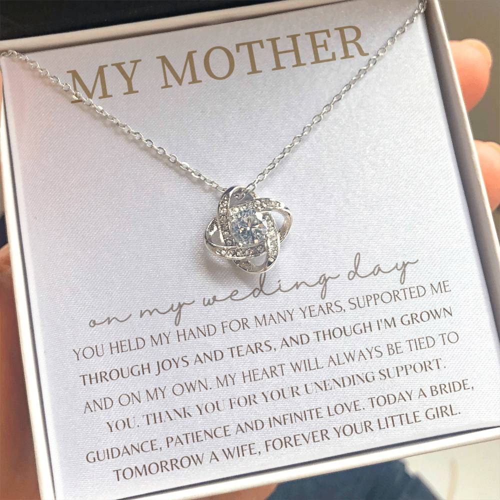 “My Mother” Love Knot Necklace