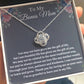 “To My Bonus Mom” Love Knot Necklace