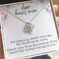 “Dear Bonus Mom” Love Knot Necklace