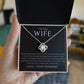“To My Wife, Love Husband” Love Knot Necklace