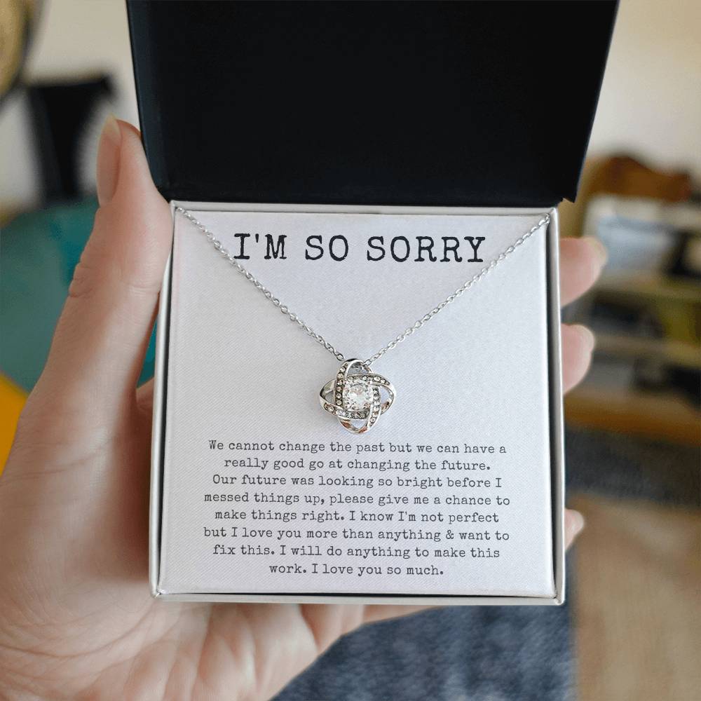 “I'm Sorry, Love Knot” Necklace