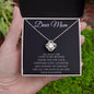 “Dear Mom” Love Knot Necklace