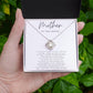 “Mother Of The Groom” Love Knot Necklace