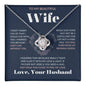 Forever Tied: A Necklace Love Knot for Wife