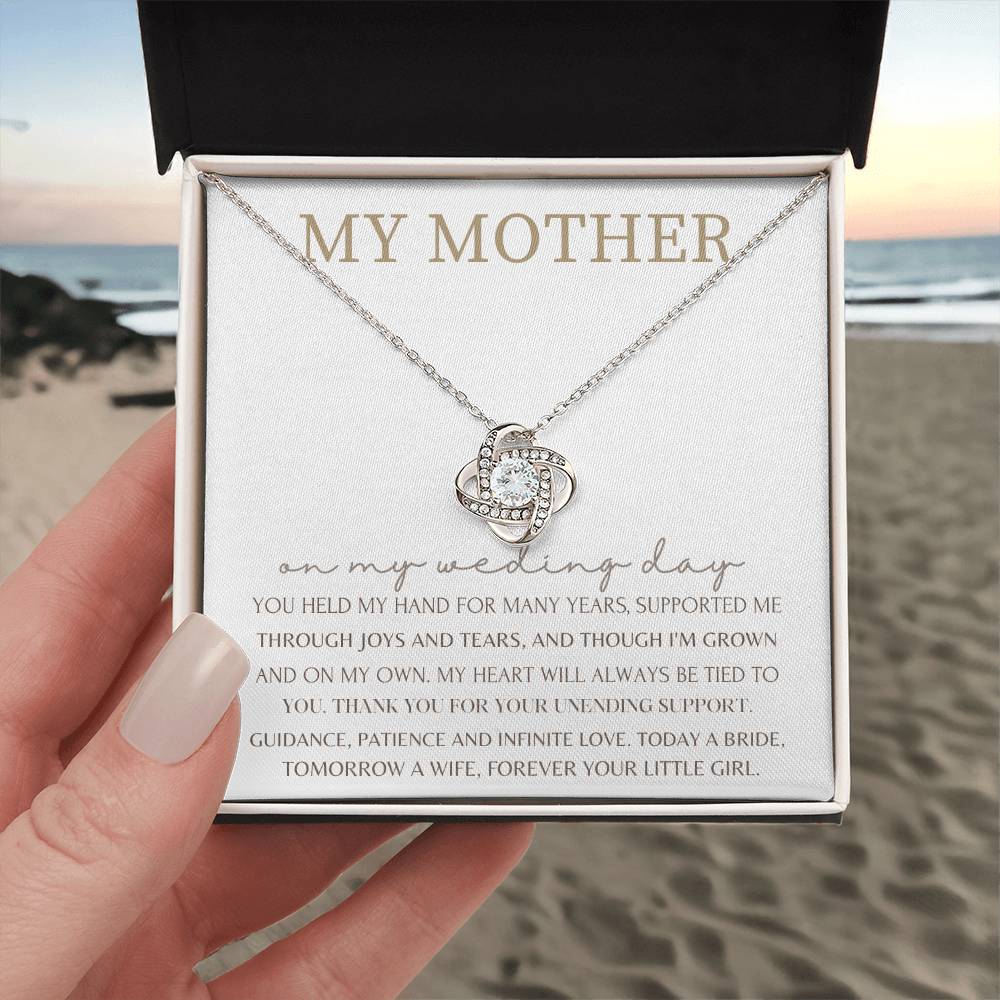 “My Mother” Love Knot Necklace