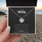 “To My Wife LoveKnot” Necklace
