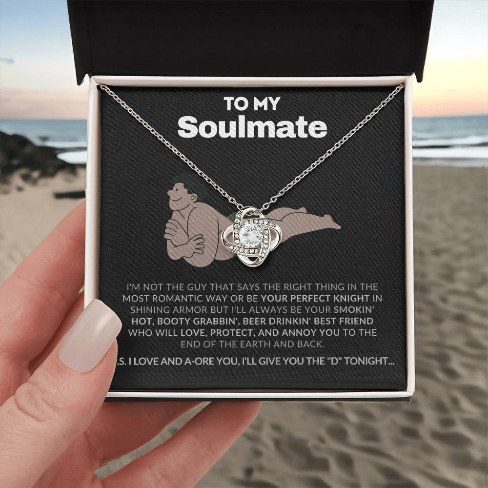 “To My Soulmate” Love Knot Necklace