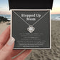 “Stepped Up Mom” Love Knot Necklace
