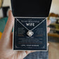 To My Beautiful Wife Love Knot Necklace