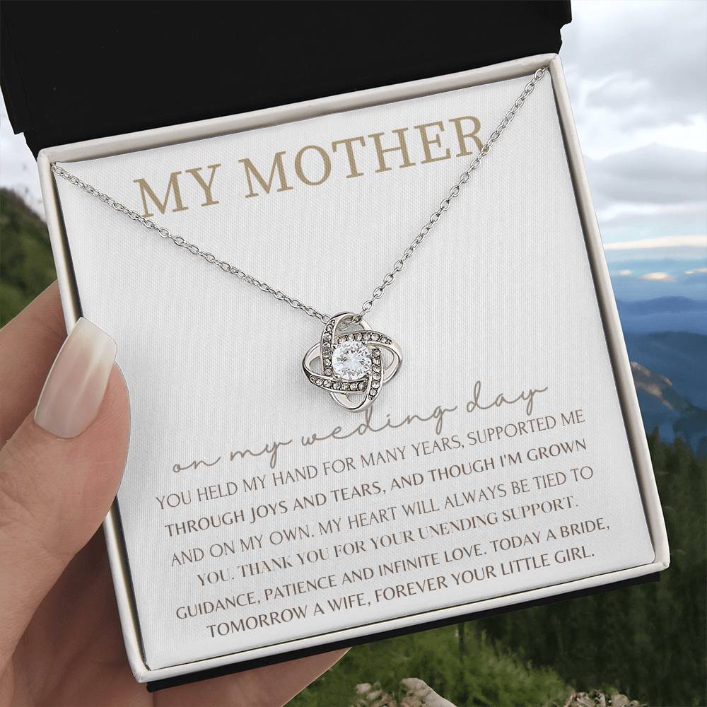 “My Mother” Love Knot Necklace