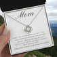 “Mom” Love Knot Necklace