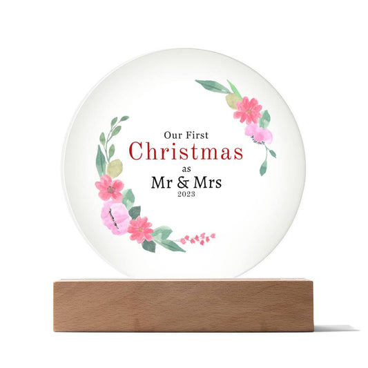 First Year Married Christmas Ornament
