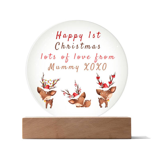 Happy 1st Christmas Acrylic Showpiece