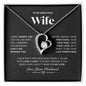 To My Beautiful Wife/ Forever Love Necklace BWDD