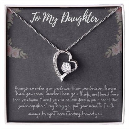“To My Daughter” Forever Necklace