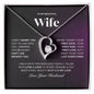 To My Beautiful Wife/ Forever Love Necklace PurDD