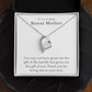 “To My Amazing Bonus Mother”  Forever Love Necklace