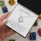 “To My Amazing Bonus Mother”  Forever Love Necklace