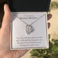 “To My Amazing Bonus Mother”  Forever Love Necklace