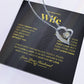 To My Beautiful Wife/ Forever Love Necklace BGDD